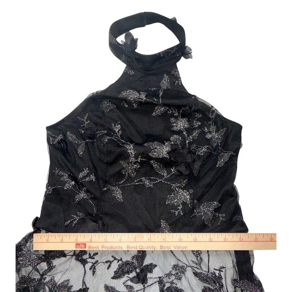 Venus Rave Women's Black‎ Choker Top Hi-Low Dress Size 8 Formal Sleeveless party - Picture 9 of 10